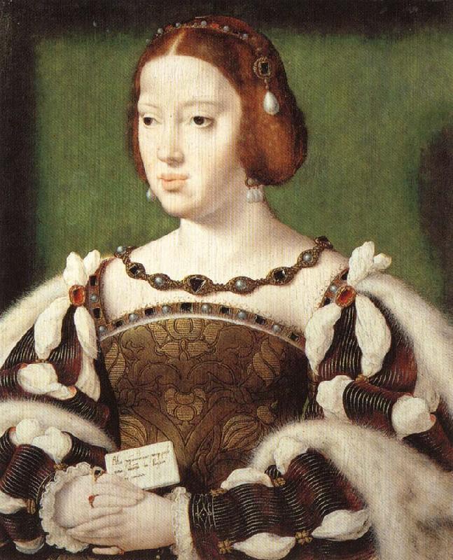 Joos van cleve Portrait of Eleonora, Queen of France oil painting picture